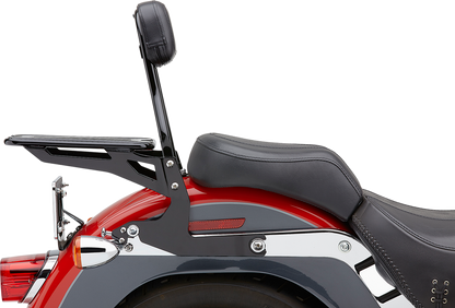 COBRA Backrest Kit - 14" - Black - Softail ALSO FITS 00-17 FLSTC 602-2001B