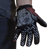 LETHAL THREAT Good N Evil Skulls Gloves - Black - Small GL15021S