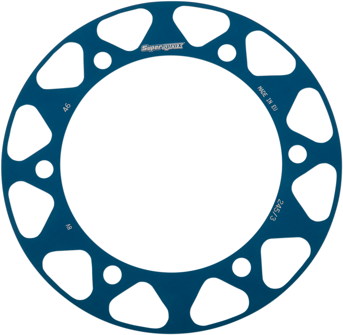 SUPERSPROX Edge Rear Sprocket Insert - Blue RACD2453-46-BLU