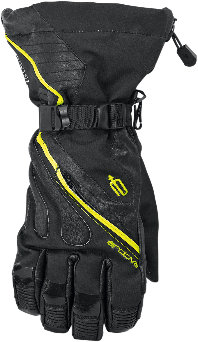 ARCTIVA Meridian Gloves - Black/Hi-Vis Yellow - Medium 3340-1207