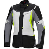 ALPINESTARS Stella ST-1 Waterproof Jacket - Ice Gray/Black/Yellow Fluo - Small 3210325-9145-S