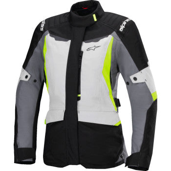 ALPINESTARS Stella ST-1 Waterproof Jacket - Ice Gray/Black/Yellow Fluo - Large 3210325-9145-L