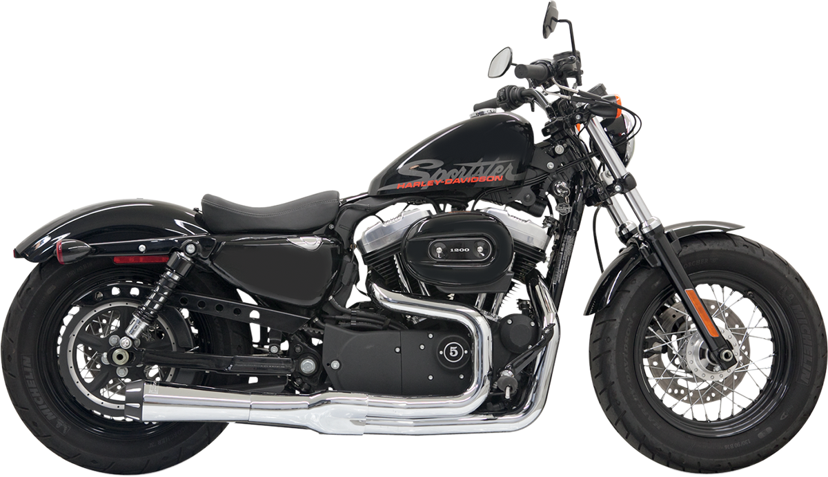 BASSANI XHAUST Mega Power Exhaust - Chrome 1X22R