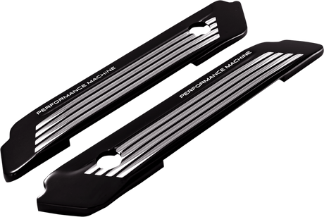 PERFORMANCE MACHINE (PM) Saddlebag Hinge Covers - FLT - Contrast Cut 0200-2007-BM