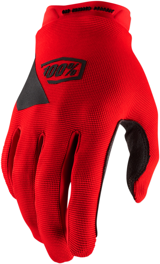 100% Youth Ridecamp Gloves - Red - Small 10012-00004