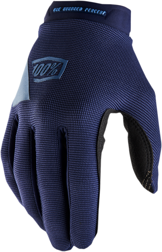 100% Women's Ridecamp Gloves - Navy/Slate - Large 10013-00018