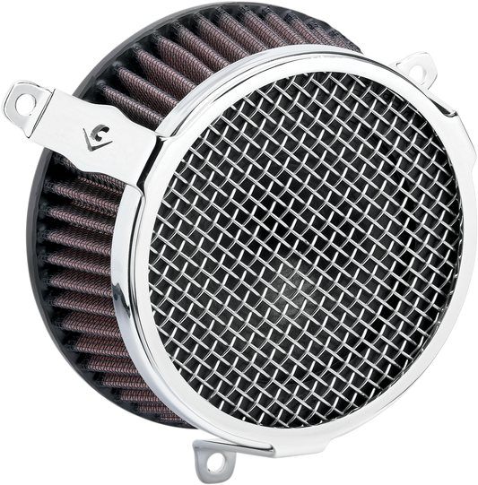 COBRA Plain Air Filter - Chrome 606-0102-03