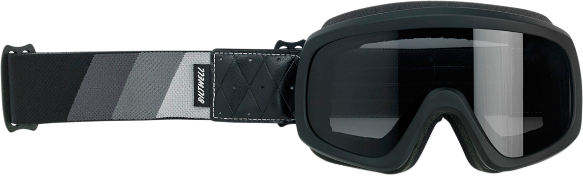 BILTWELL Overland 2.0 Goggles - Tri-Stripe - Black/Silver/Gray 2111-5102-002