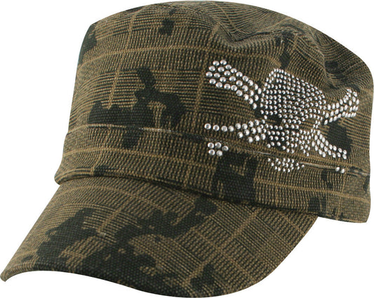 ZAN Highway Honeys Cap Camouflage Studded Skull CPHH04