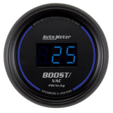 Autometer Cobalt Digital 52.4mm Black Vacuum/Boost Gauge 6959