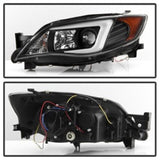 Spyder Subaru WRX 08-09 Projector Headlights - Halogen Model Only - Black PRO-YD-SWRX08-LBDRL-BK 5083944
