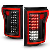 ANZO 2015-2016 Ford F-150 LED Taillights Black 311261