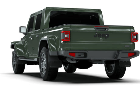 Rally Armor 19-22 Jeep Gladiator Black Mud Flap w/ Red Logo MF84-BLK-RD