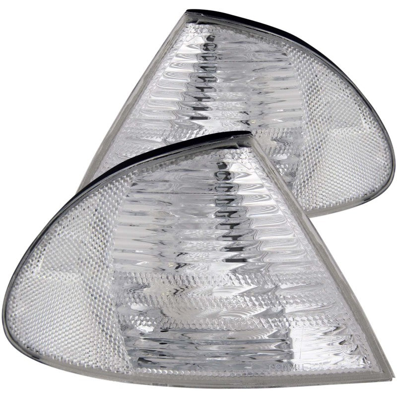 ANZO Corner Lights 1999-2001 BMW 3 Series E46 Euro Corner Lights Chrome 521006