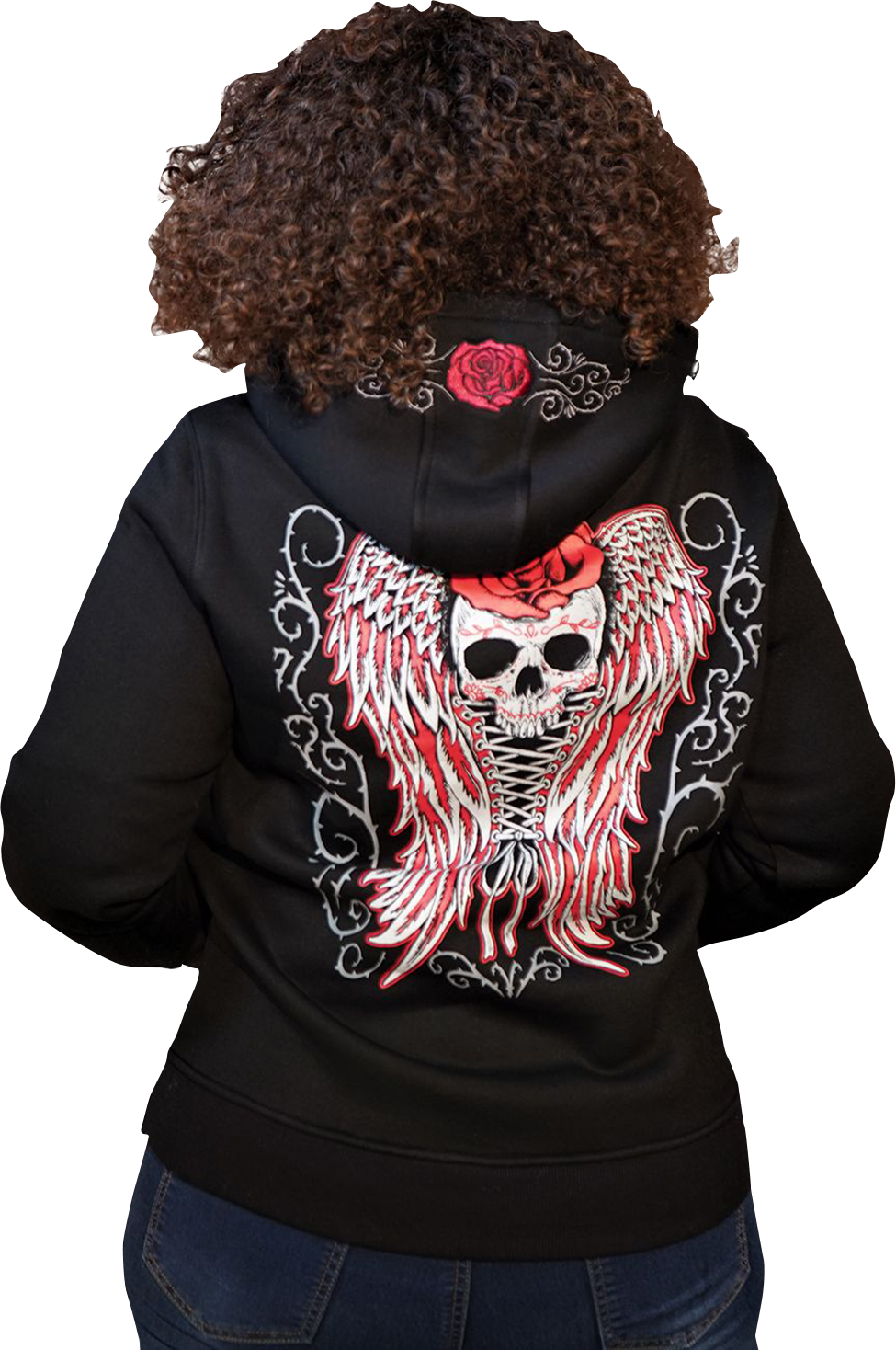 LETHAL THREAT Women's Skulls and Thorns Pullover Hoodie - Black - 1XL HD84071-1X