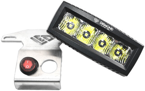 DIAMOND LED Motorcycle Light Bar W/Battery Universal UDBK1
