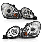 ANZO 1998-2005 Lexus Gs300 Projector Headlights w/ Halo Chrome 121143