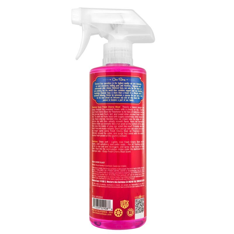 Chemical Guys Fresh Cherry Blast Air Freshener & Odor Eliminator - 16oz AIR22816