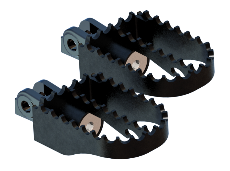 Burly Brand MX Pegs Rider - Black B13-1200B