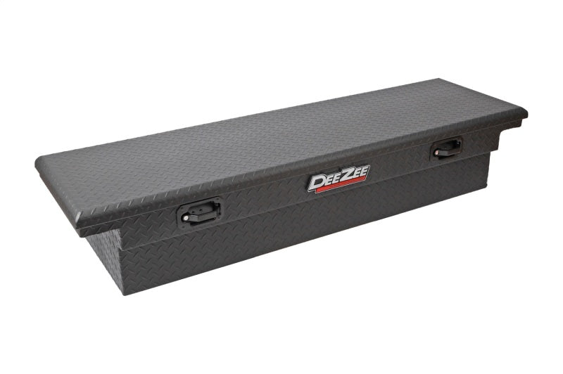 Deezee Universal Tool Box - Red Crossover - Single Lid Black BT Pull Handle (Low/Txt Blk) DZ 10170LTB
