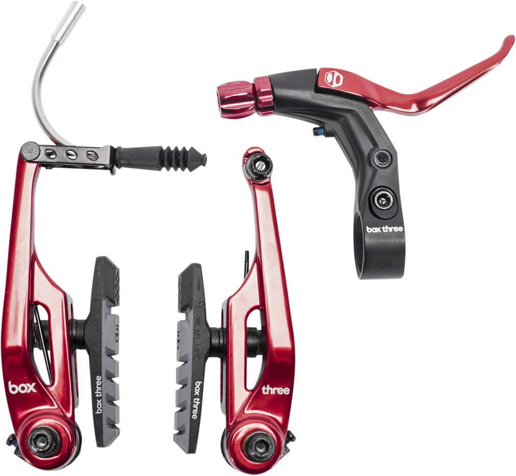 BOX Pro Brake Kit 108mm Red Brake Long Lever BX-BK173VB108-RD