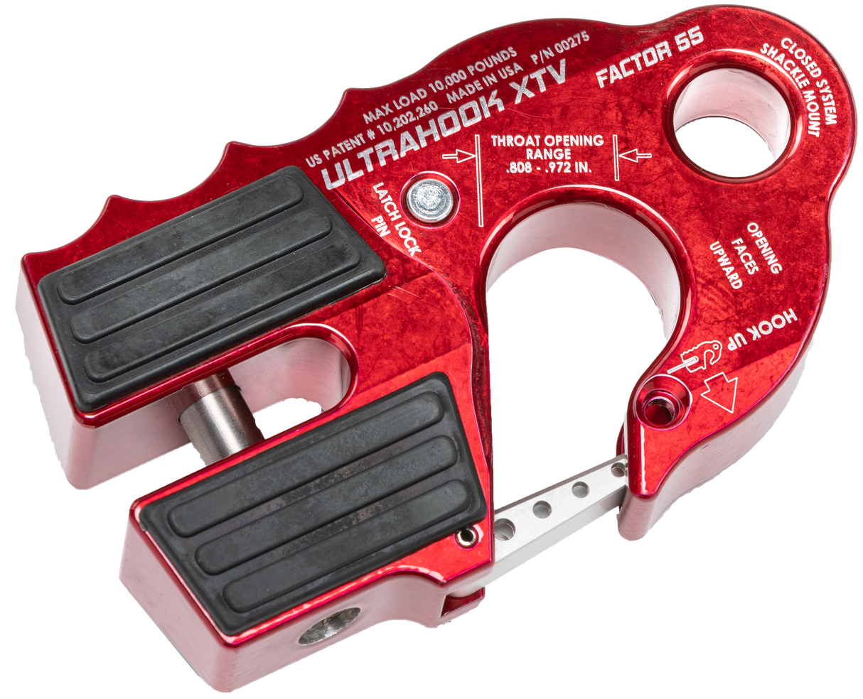 FACTOR 55 Ultrahook Xtv Winch Shackle Mount Red 00275-01