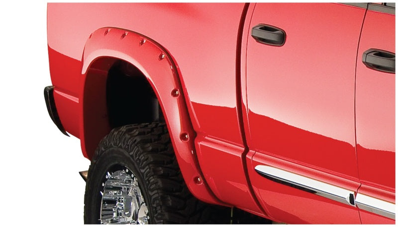 Bushwacker 02-08 Dodge Ram 1500 Fleetside Pocket Style Flares 2pc 75.9/76.3/97.9in Bed - Black 50018-02