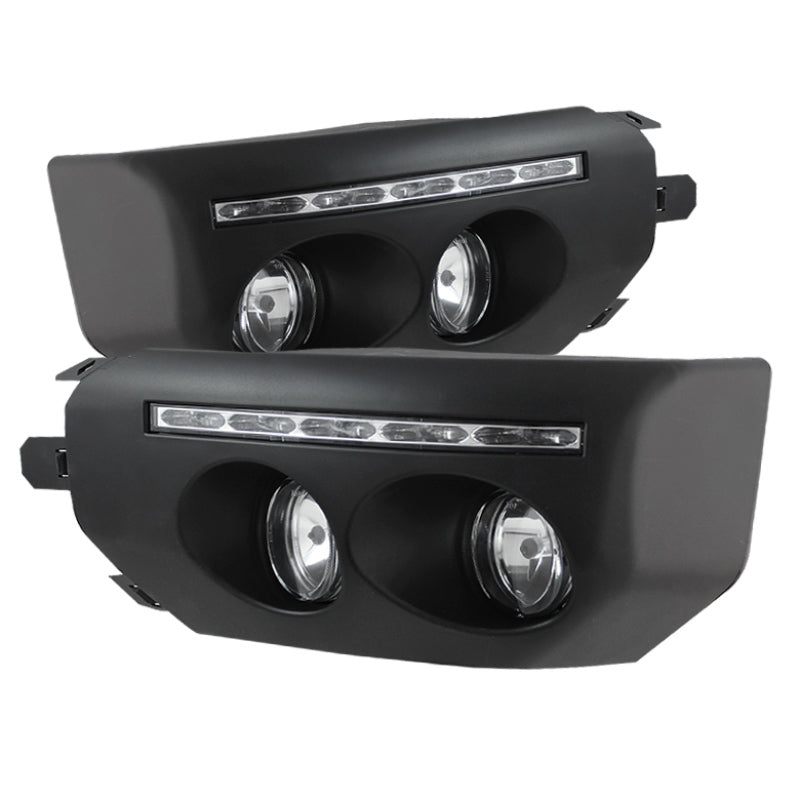 Spyder Toyota FJ Cruiser 07-14 Fog Lights With LED Daytime Running Lights w/swch Blk FL-DRL-TFJ07-BK 5075161