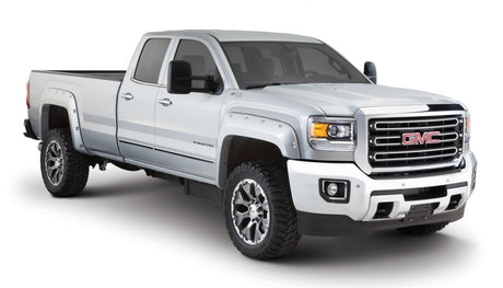 Bushwacker 15-18 GMC Sierra 2500 HD Pocket Style Flares 4pc 78.8/97.6in Bed - Black 40967-02