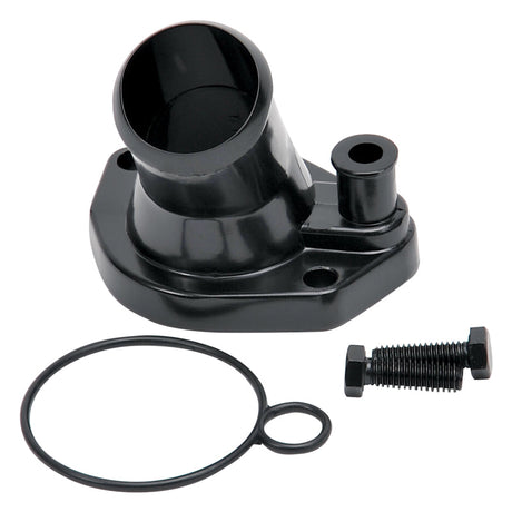 Edelbrock Steel Water Neck for Ford Small Block Windsor - Black 48143