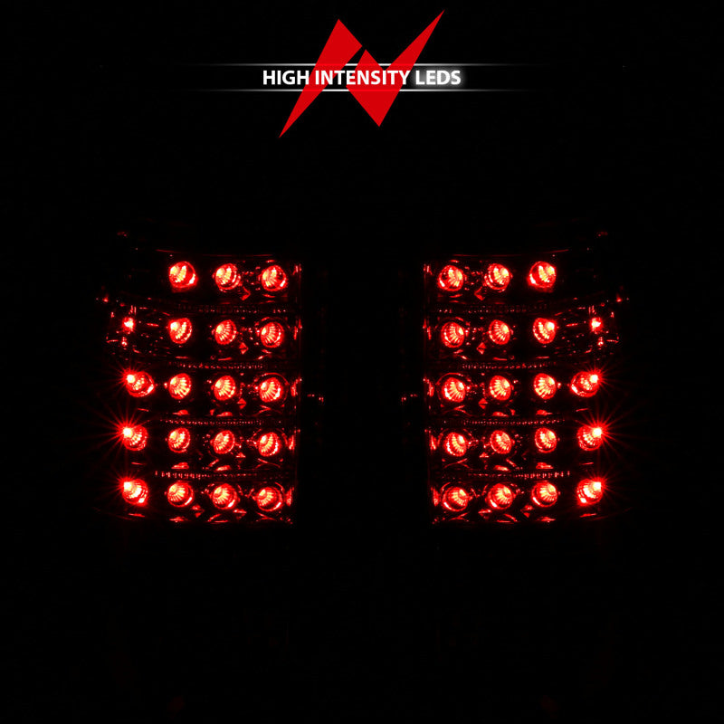 ANZO 1999-2007 Chevrolet Silverado 1500 LED Taillights Red/Clear 311010