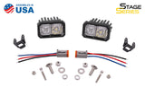 Diode Dynamics Stage Series 2 In LED Pod Sport - White Fog Standard ABL (Pair) DD6385P
