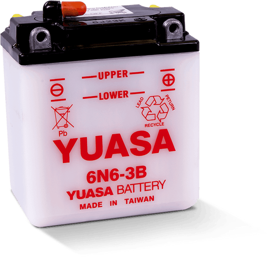 Yuasa 6N6-3B Conventional 6 Volt Battery