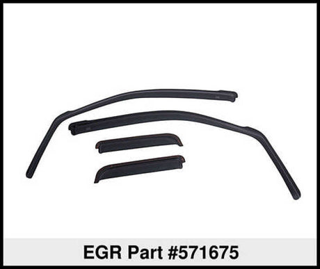EGR 14+ Chev Silverado/GMC Sierra Dbl Cab In-Channel Window Visors - Set of 4 - Matte (571675) 571675