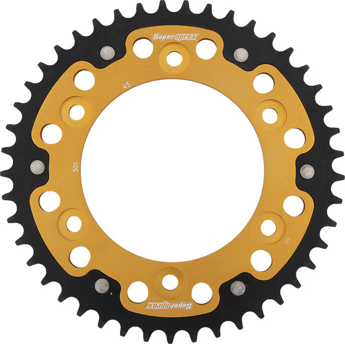 SUPERSPROX Rear Stealth Sprocket Alu/Stl 45t-520 Gld Hon RST-301-45-GLD