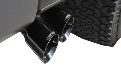 Corsa 11-14 Ford F-150 Raptor 6.2L V8 133in Wheelbase Black Xtreme Cat-Back Exhaust 14759BLK