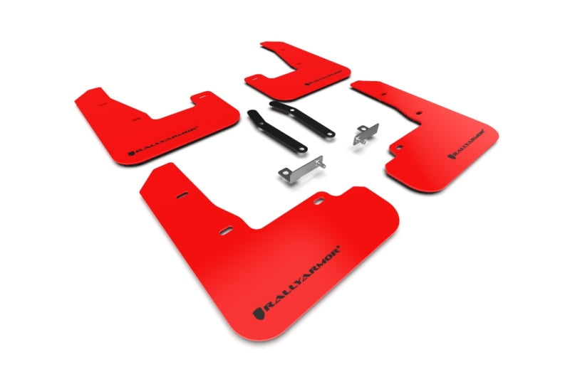 Rally Armor 19-21 Hyundai Elantra N Line Red UR Mud Flap w/ Black Logo MF59-UR-RD/BLK