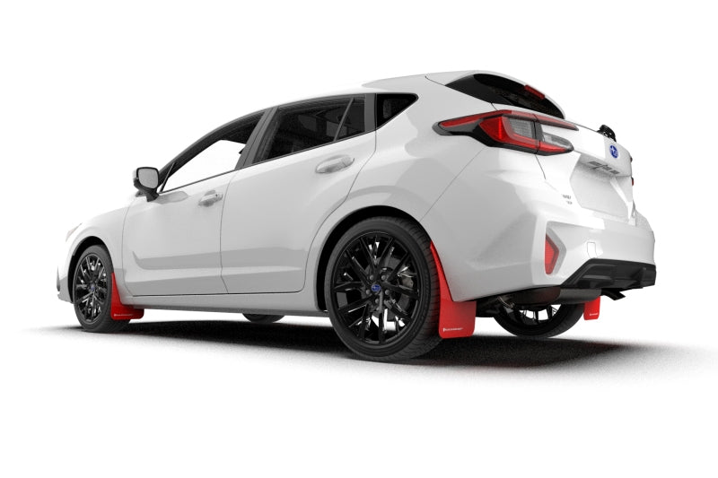 Rally Armor 2024 Subaru Impreza Black UR Mud Flap w/ Red Logo MF105-UR-BLK-RD