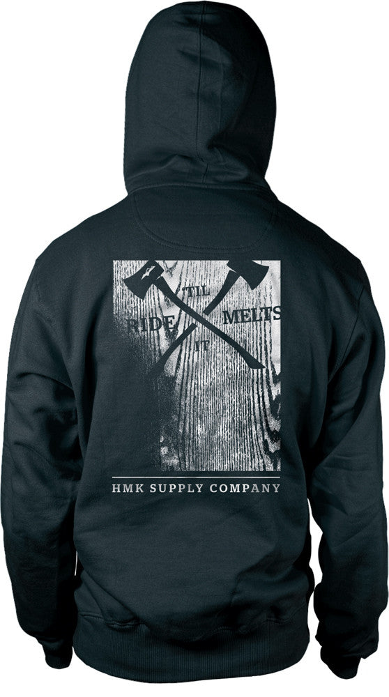 HMK Woodblock Full Zip Hoodie Black X HM2FZWOOBX