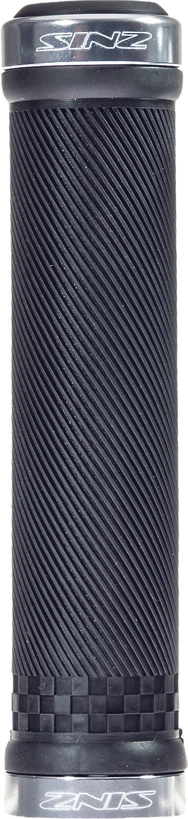 SINZ Lock-On Grips Black/Silver 100mm 214005