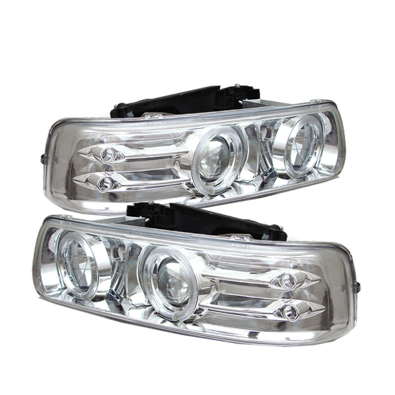 Spyder Chevy Silverado 1500/2500 99-02Projector Headlights LED Halo LED Chrome PRO-YD-CS99-HL-C 5009609