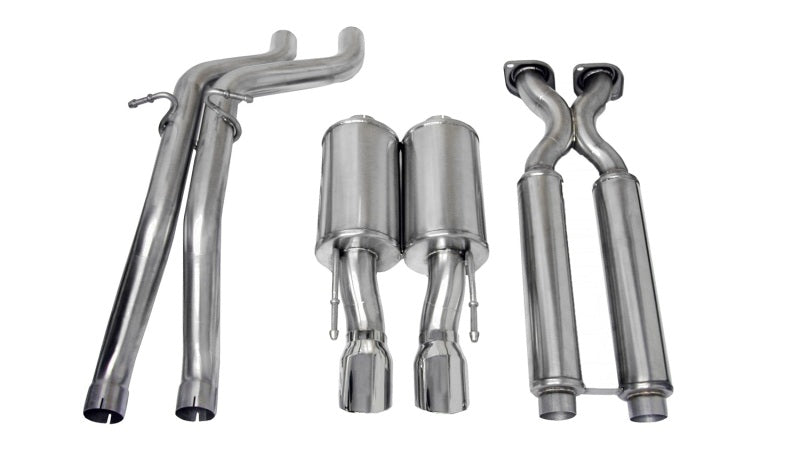 Corsa 06-10 Jeep Grand Cherokee 6.1L V8 Polished Sport Cat-Back Exhaust 14451