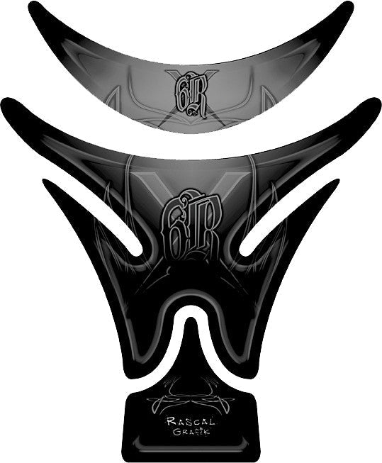 RASCAL GRAFIK Tank Pad Kaw Zx6r '09 Blk RA36593