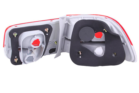 ANZO 1996-2000 Honda Civic Taillights Red/Clear - OEM 4pc 221147