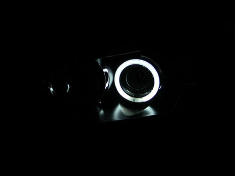 ANZO 2004-2008 Mazda 3 Projector Headlights w/ Halo Black (CCFL) 121228