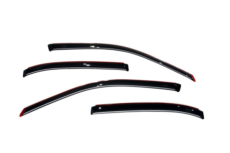 AVS 01-05 Honda Civic Ventvisor In-Channel Front & Rear Window Deflectors 4pc - Smoke 194213