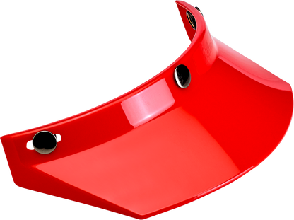 BILTWELL Moto 3-Snap Visor - Red 2002-563