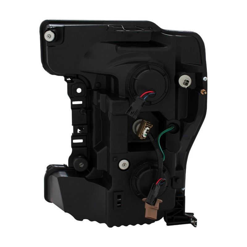 ANZO LED Headlights 17-18 Ford F-250 Super Duty Plank-Style L.E.D. Headlight Black (Pair) 111388