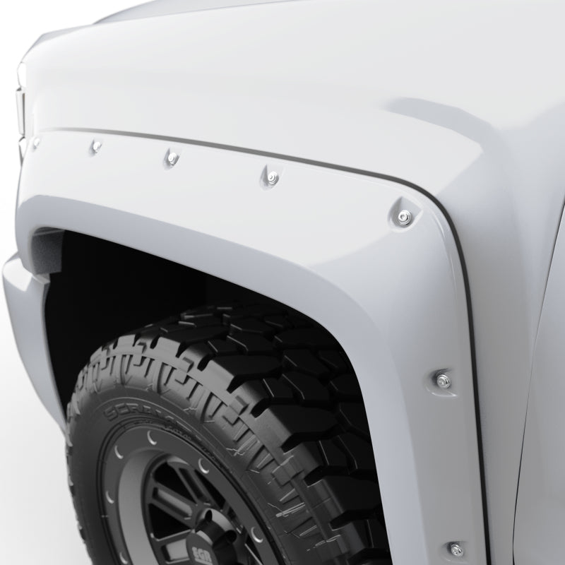 EGR 14+ Chev Silverado 6-8ft Bed Bolt-On Look Color Match Fender Flares - Set - Summit White 791574-GAZ