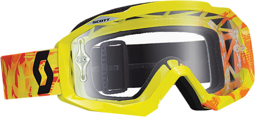 SCOTT Hustle Goggle Scribble Green/Orange W/Clear Lens 238057-4602113